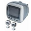 Digital Peripherals Q-See Security B&W Monitor with 2 Cameras